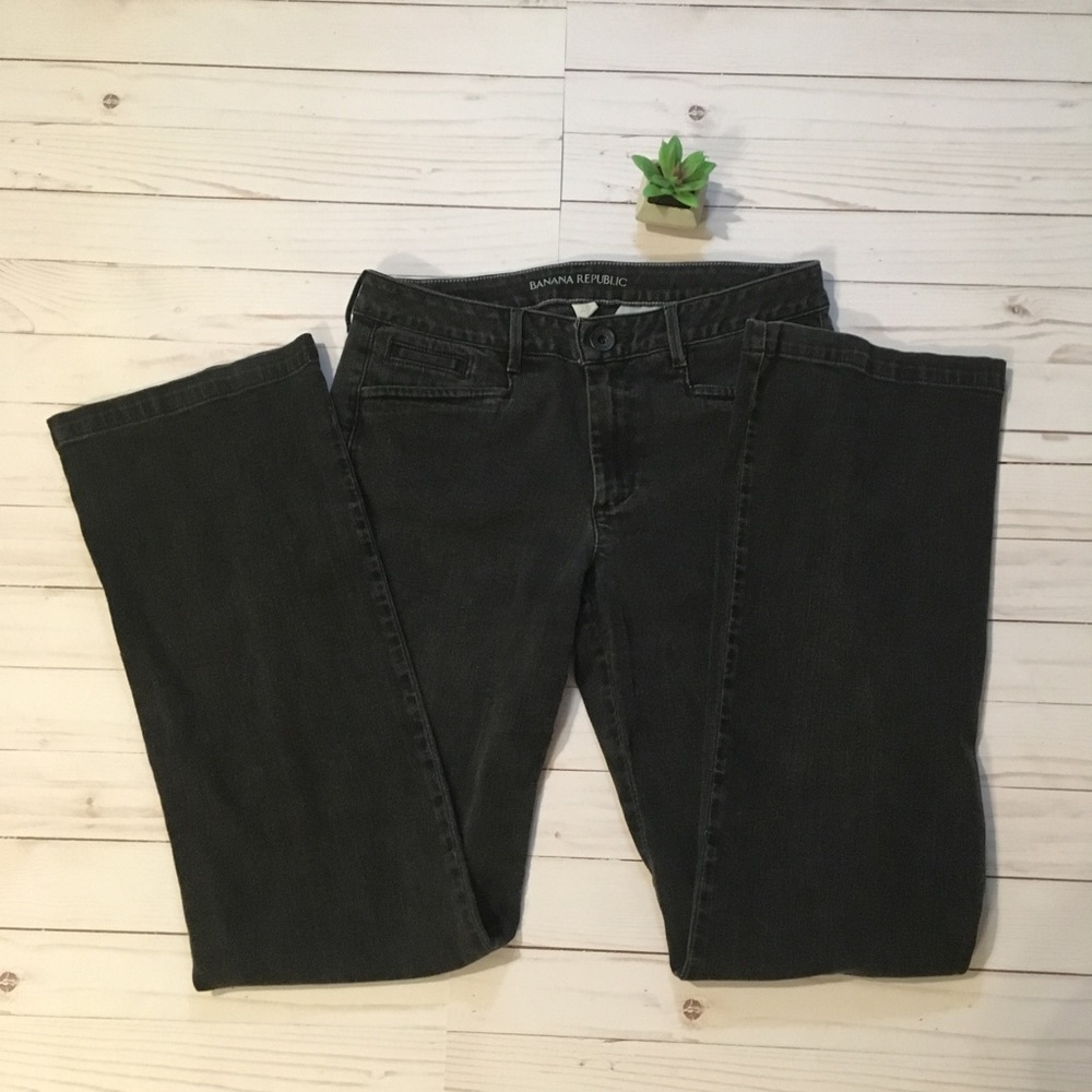 Banana Republic 28 Black Trouser Jeans